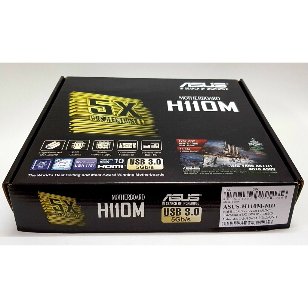 - Main Asus H110 MK/ME/MD/ME.M2 Renew - FULL BOX- BẢO HÀNH 36 THÁNG