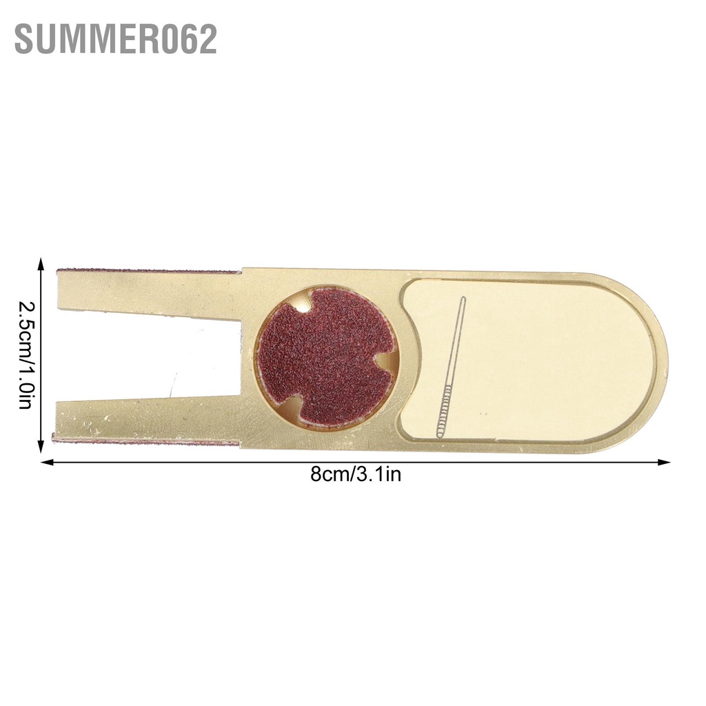 [Hàng Sẵn] Gold U ‑ Shape Cue Tip Trimmer Shaper Pool Table Stick Dụng cụ sửa chữa Phụ kiện bida 【Summer062】