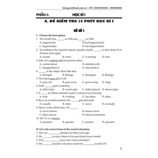 Sách - 100 Đề Kiểm Tra Tiếng Anh 10