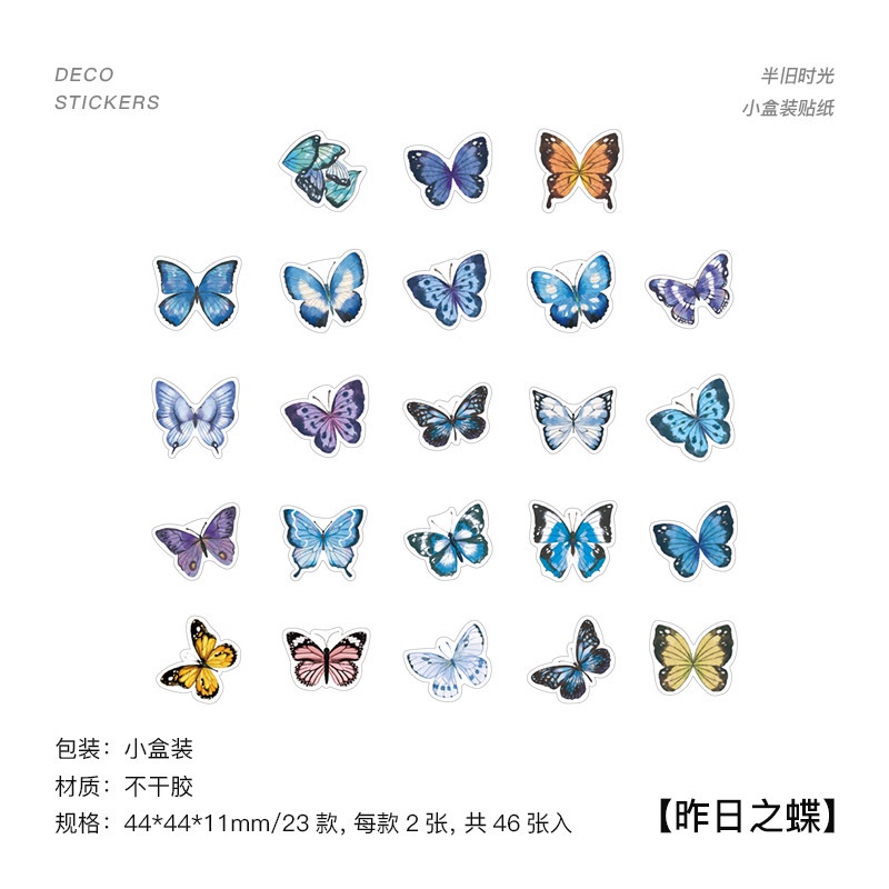 Sticker Dán Trang Trí Sổ Tay Hình Cây Cối Động Vật Nhiều Màu Sắc