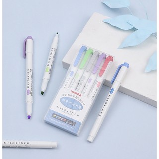 Set xanh dương Zebra Mildliner Highlighter