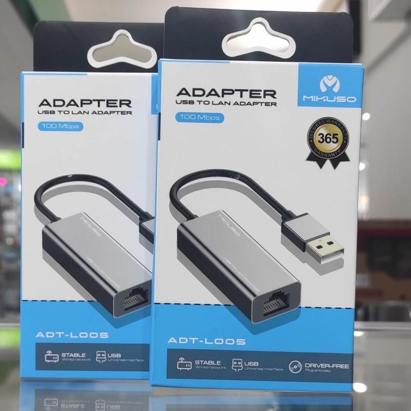Giảm Giá?Giảm Giá ☆➧ Dây Cáp Chuyển Đổi USB Sang LAN Mikuso ADT-L005 100MBps