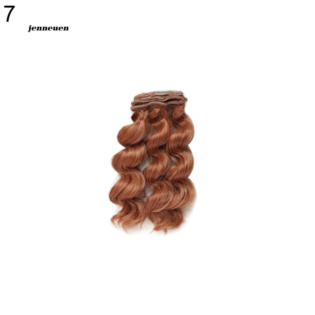 Tóc búp bê kiểu dài uốn lọn to thời trang dài 15cm