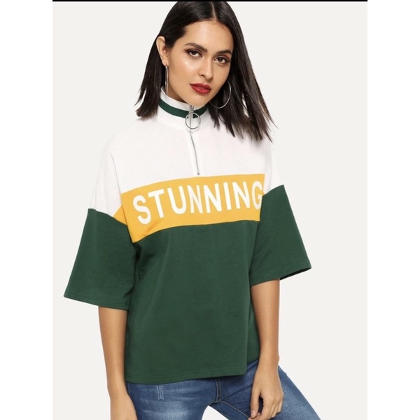 áo kiều thể thao phối màu hàng săn sale