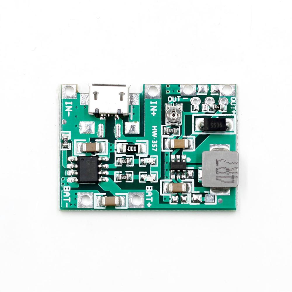 3.7V 9V 5V 2A Adjustable Step Up 18650 Lithium Battery Charging Discharge Integrated Module