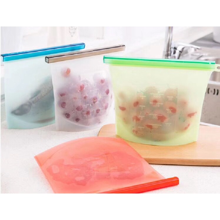 Túi silicone đựng thực phẩm hút chân không có thể tái sử dụng