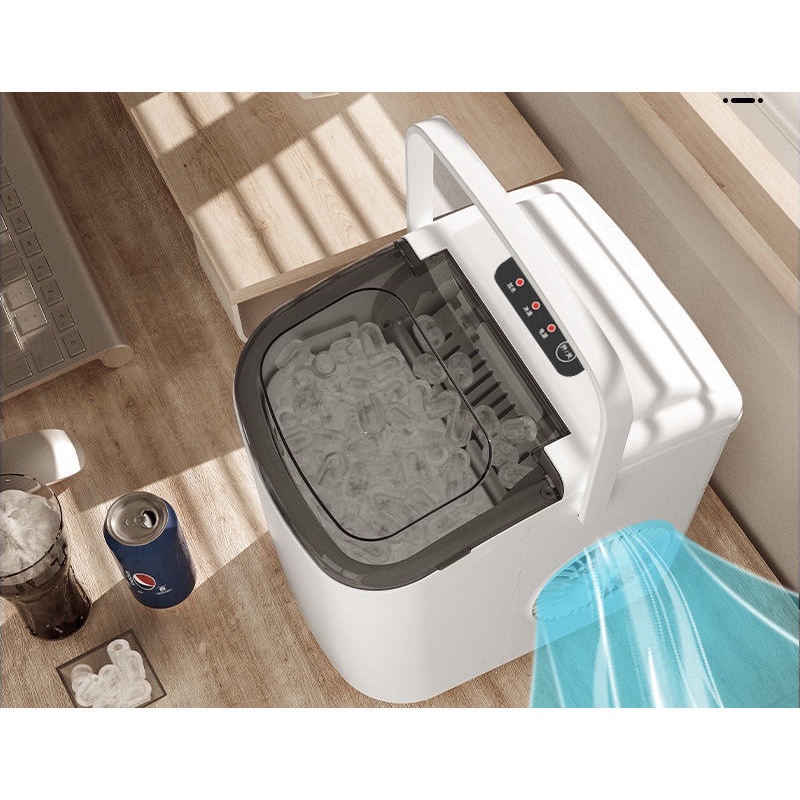 Máy Làm Đá Viên Hicon HZB-16AL Công Suất 105W Làm Đá Viên Tròn Siêu Nhanh Sạch Sẽ Tiện Lợi - Hàng Chính Hãng