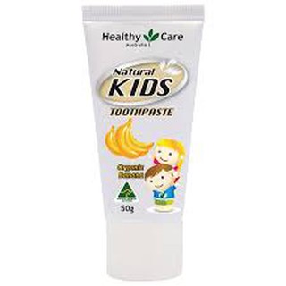 Kem đánh răng hương chuối cho trẻ em - Healthy Care Natural Kids Toothpaste Organic Banana 50g