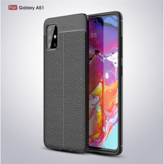 Samsung A51/A71 Litchi TPU soft shell phone case hót màu đen