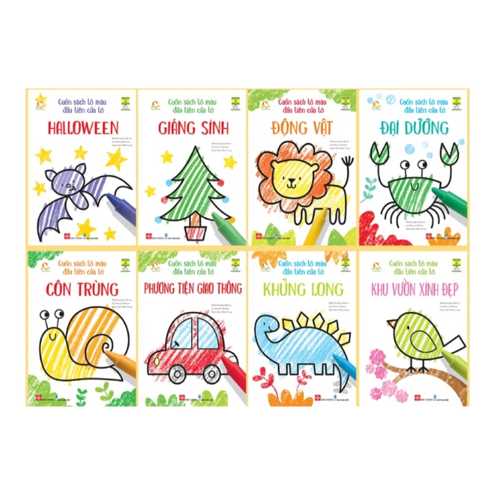 Sách Đinh Tị - Combo Cuốn Sách Tô Màu Đầu Tiên Của Tớ (8 Cuốn)