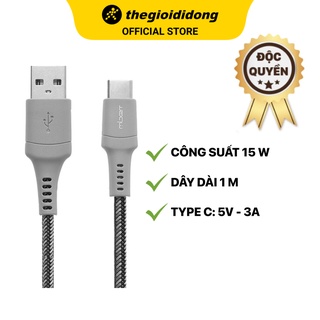 Cáp type c 1m mbest ds462g-wb xám