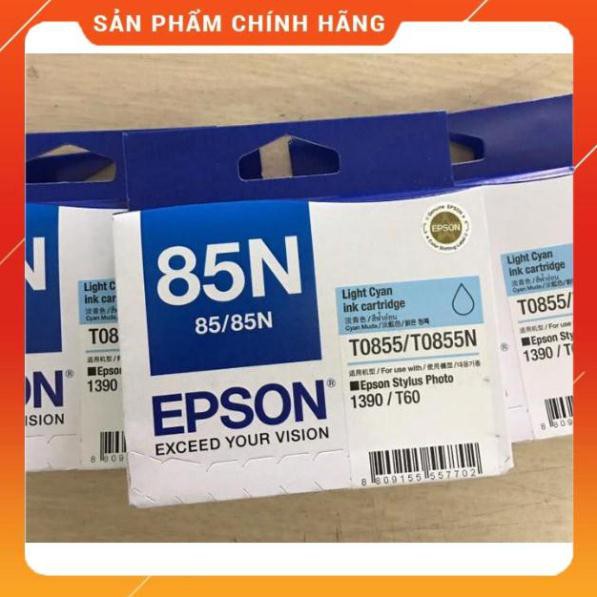 [FREESHIP] Mực Xanh nhạt [RẺ VÔ ĐỊCH] mực màu xanh nhạt Epson 85N-máy Epson T60, R1390 hãng