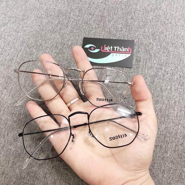 Gọng kính cận nam nữ kim loại mảnh size nhỏ nhạn làm kính có độ cận viễn loạn theo yêu cầu