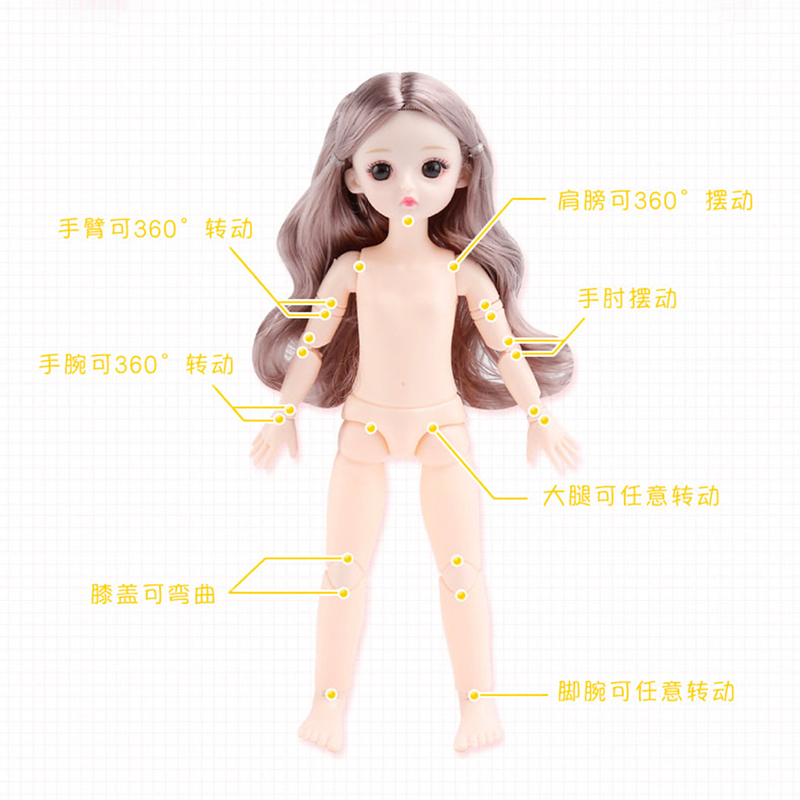 Đầm Thời Trang Cho Búp Bê Barbie 30cm Tỉ Lệ 1 / 6 23