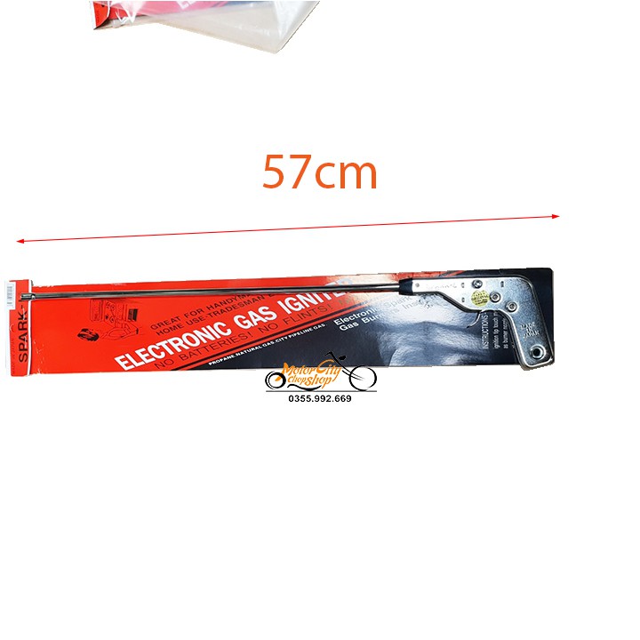 Mồi bếp ga - Súng đánh tia lửa mồi bếp ga MADE IN JAPAN SPARK L- INOX 57CM