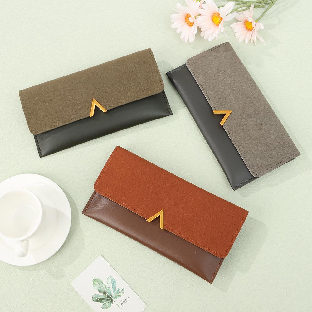 MIHAN1 Ví Da Cầm Tay Hình Bao Thư Cho Nữ