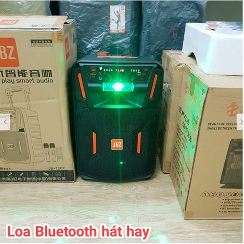 Loa Kéo Karaoke Bluetooth JBZ 1202 Bass 3 Tấc - BH 6 Tháng Chính Hãng