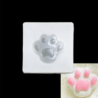 Khuôn nhựa silicon bàn chân mèo, khuôn đổ resin, thạch cao