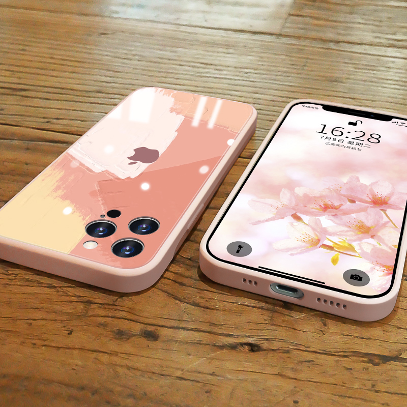Ốp Lưng Kính Cường Lực Màu Gradient Cho Iphone 12 11 Pro Max X Xs Max Xr 8 7 Plus | BigBuy360 - bigbuy360.vn