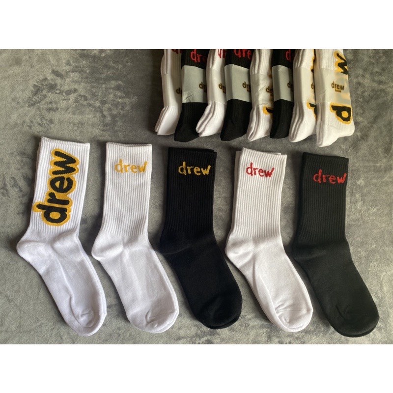 Tất Drew mặt cười cổ cao - Tất vớ cao cổ Drew House nam nữ - Hàng cao cấp. Nike,Adidas,Champion,Jordan,Supreme,MLB,Vans.