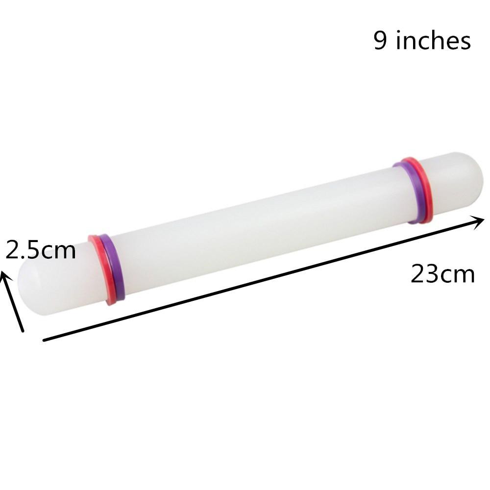 Cán Lăn Bột Nhựa Đúc Chống Dính/Cây Lăn Bột Bằng Nhựa Đúc Rolling Pin 23cm