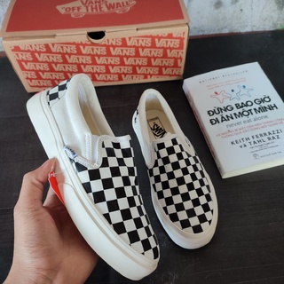 Giày 𝐕𝐀𝐍𝐒 Caro Slip-on lười nam nữ Giày sneaker lười hot nhất 2021
