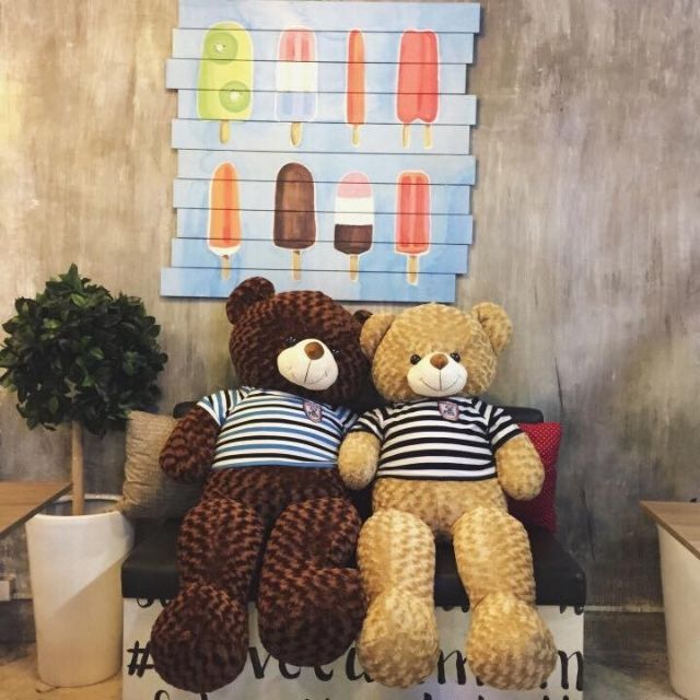 Gấu Teddy khổ 1m4 (nhiều màu)