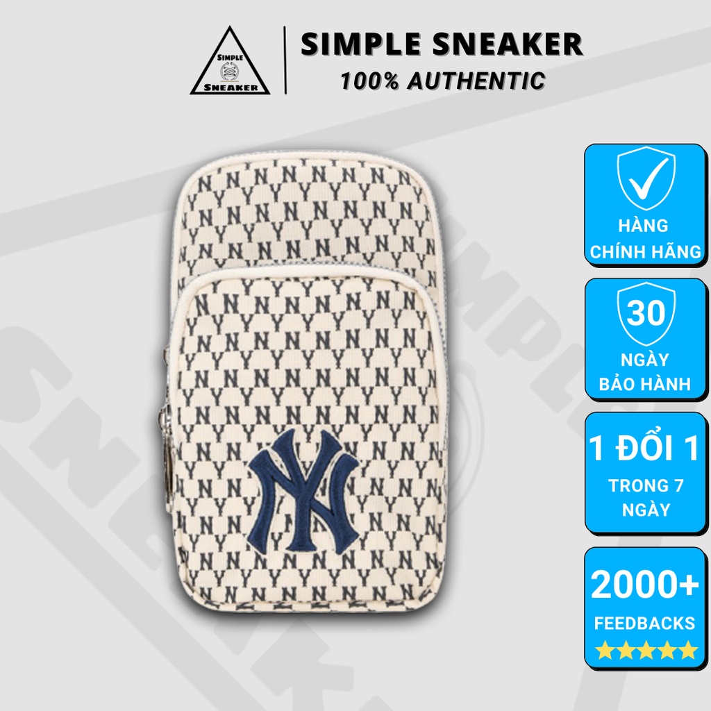 Túi Nữ MLB Chính Hãng FREESHIP MLB Mini Monogram Cross Bag New York Yankees Auth - Túi Đeo Chéo Nữ - Simple Sneaker