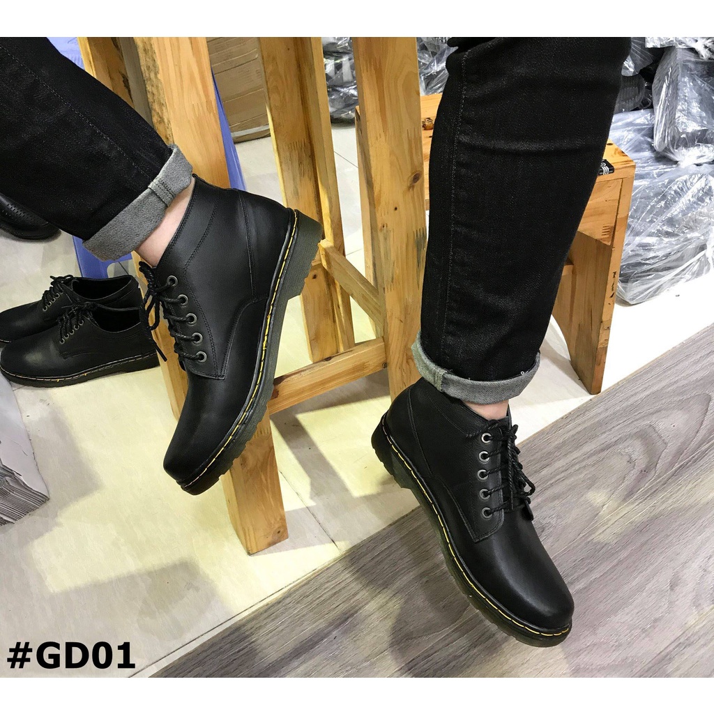 Giày da dr cổ lửng GD01