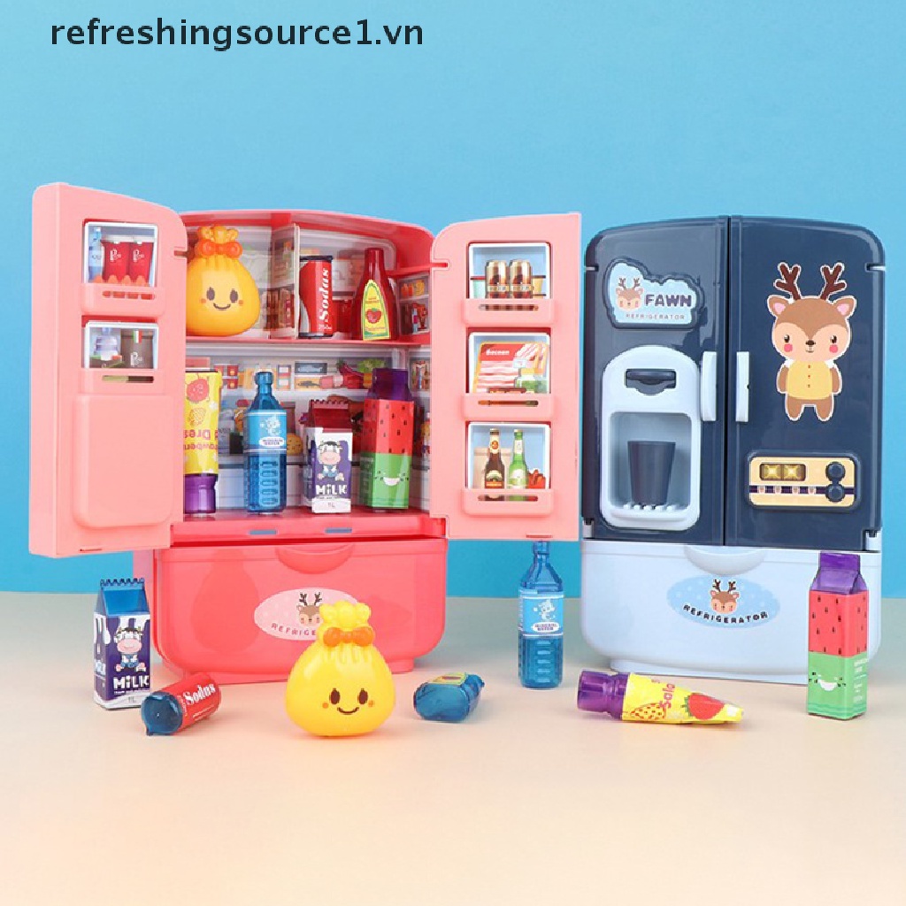 1 Đồ chơi trẻ em tủ lạnh nhà bếp mini cho bé