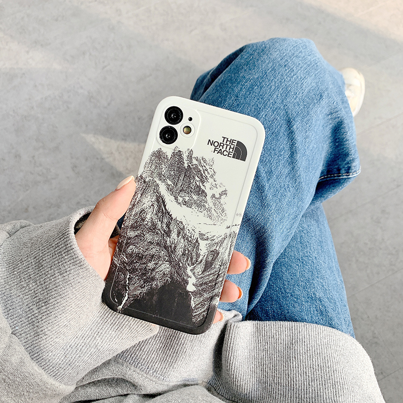 Ốp Điện Thoại Mềm Họa Tiết Núi Tuyết Thời Trang Cho iPhone 14 13 Xs MAX XR 11 PRO MAX
