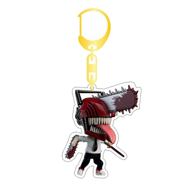 Móc Chìa Khóa Bằng Acrylic Hình Nhân Vật Anime Chainsaw Man Pochita Makima