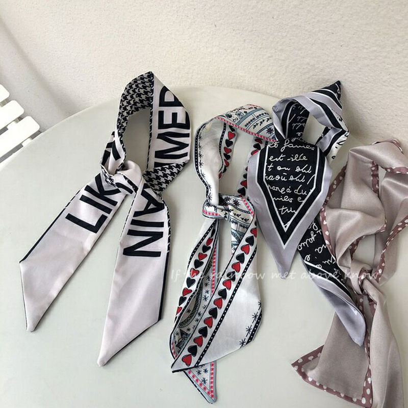 Khăn Choàng Cổ Vải Lụa Mỏng Thời Trang Xuân Thu Dễ Phối Đồ Cho Nữ