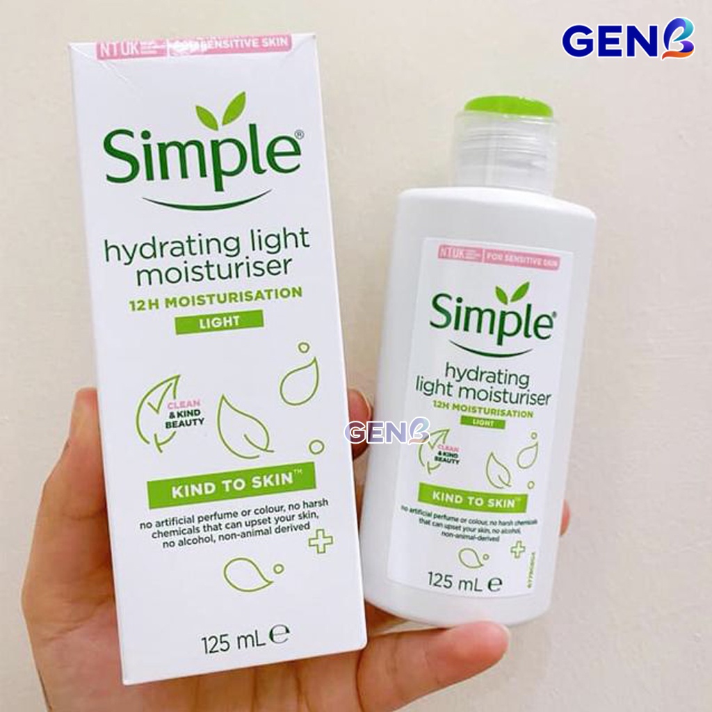 Kem Dưỡng Ẩm Da Mặt Simple Skincare CHÍNH HÃNG TRẮNG Ban Đêm, Ban Ngày - Sữa Dưỡng Ẩm Cho Da Dầu Mụn, Nhạy Cảm, Khô GENB