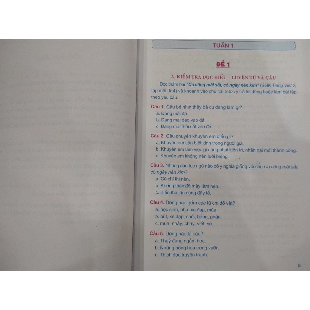 Sách - Tuyển chọn đề ôn luyện và tự kiểm tra tiếng việt lớp 2 tập 1