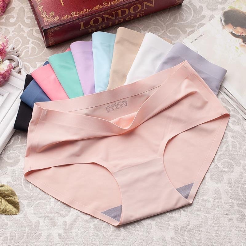 Quần lót nữ thun lạnh đúc su không đường may mềm mại không lộ