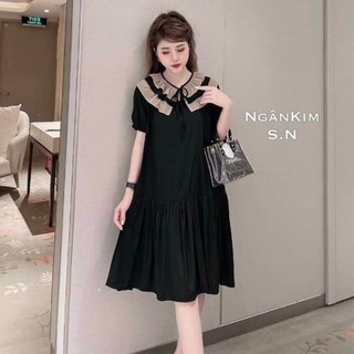 Váy bầu công sở mùa hè cổ bèo dáng đuôi cá hd2641 honey mommy