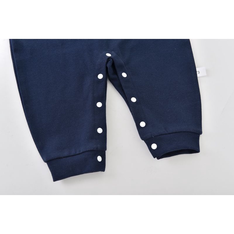 Áo liền quần tay dài bằng cotton thời trang xuân thu dành cho bé 0-1 tuổi