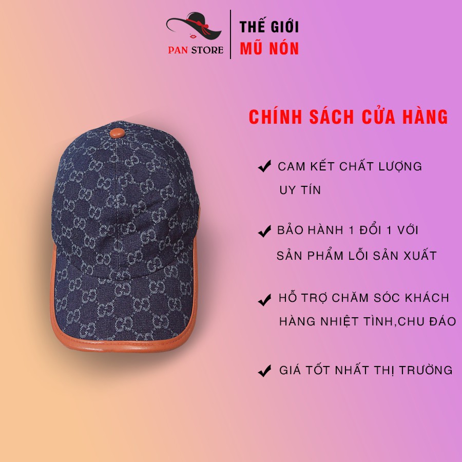 Nón kết,Mũ lưỡi trai JEANS HOA VĂN CHỮ G non luoi trai,mu ket,cá tính,thời trang,freesize,unisex,nam nữ