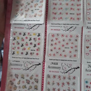 Set 2 sticker dán móng tay giả