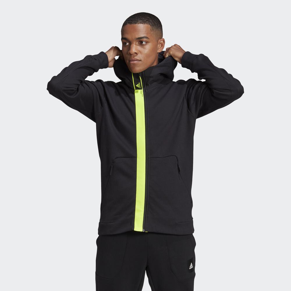 Áo Hoodie adidas Nam Adidas Innovation Chuyển Động Full-Zip Màu Đen GK5893 | BigBuy360 - bigbuy360.vn