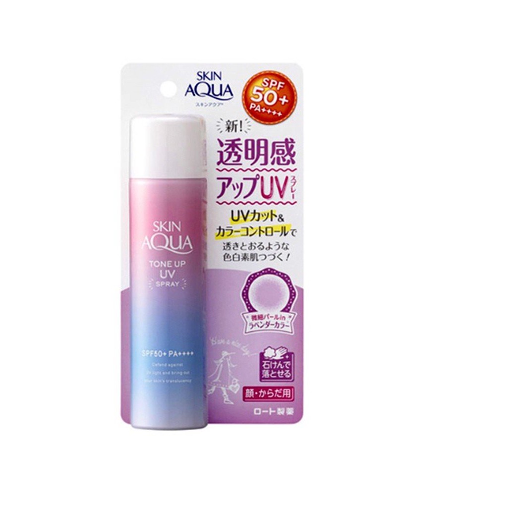 |NỘI ĐỊA NHẬT| Xịt chống nắng nâng tone Sunplay Skin Aqua Tone up Spray UV SPF50+ PA++++