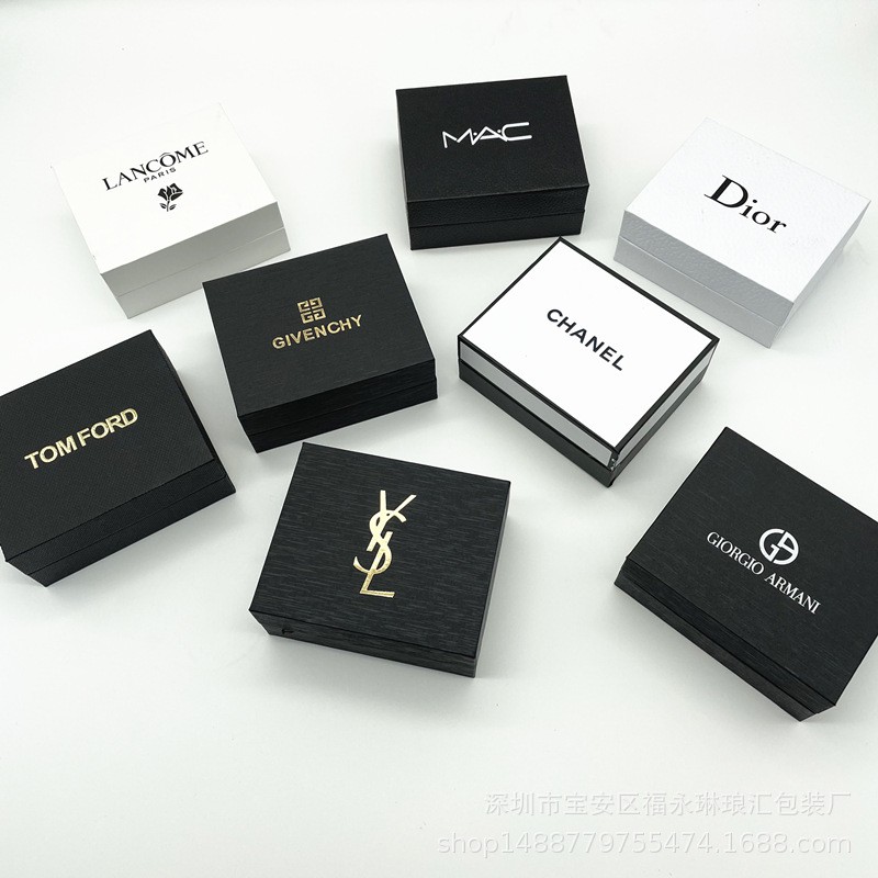 Hộp quà màu trắng đựng son môi/nước hoa in chữ DIOR, CHANEL,YSL | WebRaoVat - webraovat.net.vn