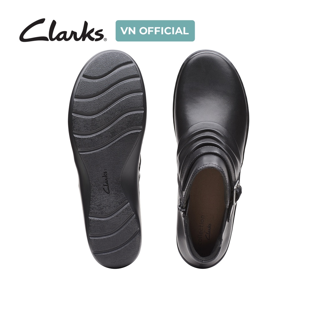 Bốt thời trang nữ CLARKS Cora Rouched màu đen