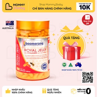 HSD 1 NĂM _Viên uống sữa ong chúa collagen Boomerang Australia (Nhập Khẩu 100% Chính Hãng)