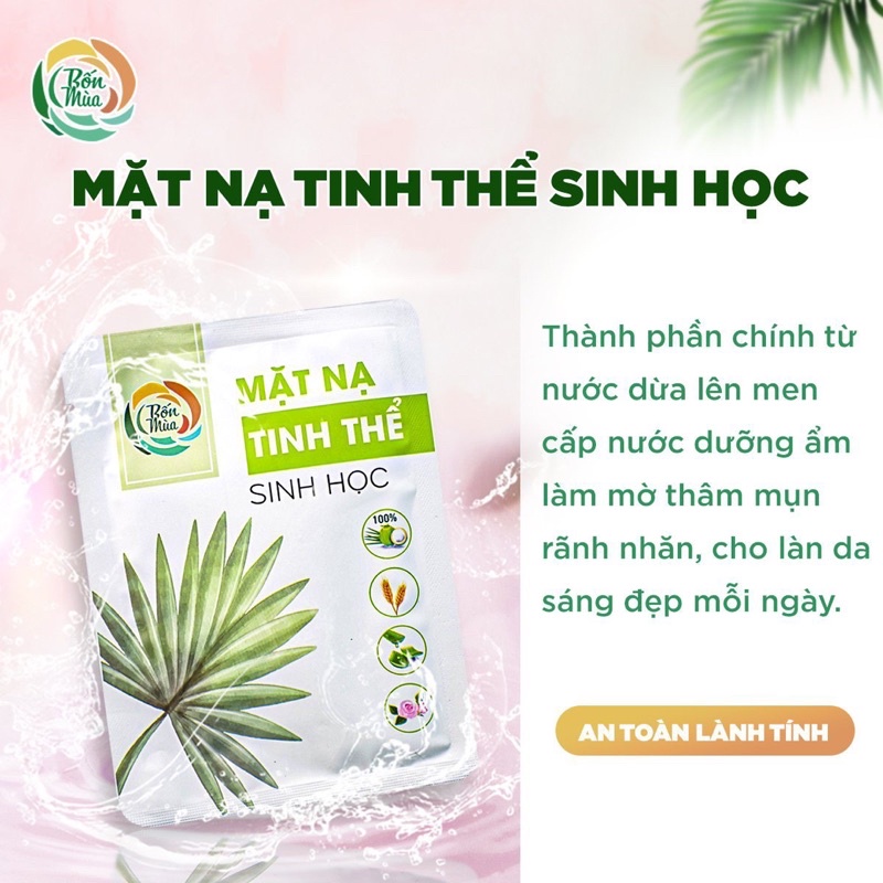 3 HỘP  MẶT NẠ DỪA TINH THỂ BỐN MÙA