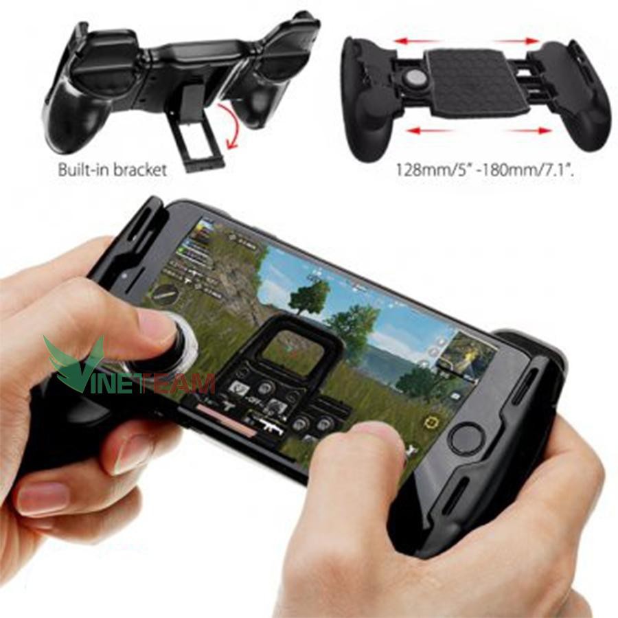 Tay Cầm Chơi Game Liên Quân - PUPG Kiêm Giá Đỡ Điện Thoại Có Nút Bấm - Gamepad(Tặng 2 Nút joystick) Xgamingstore -dc4066