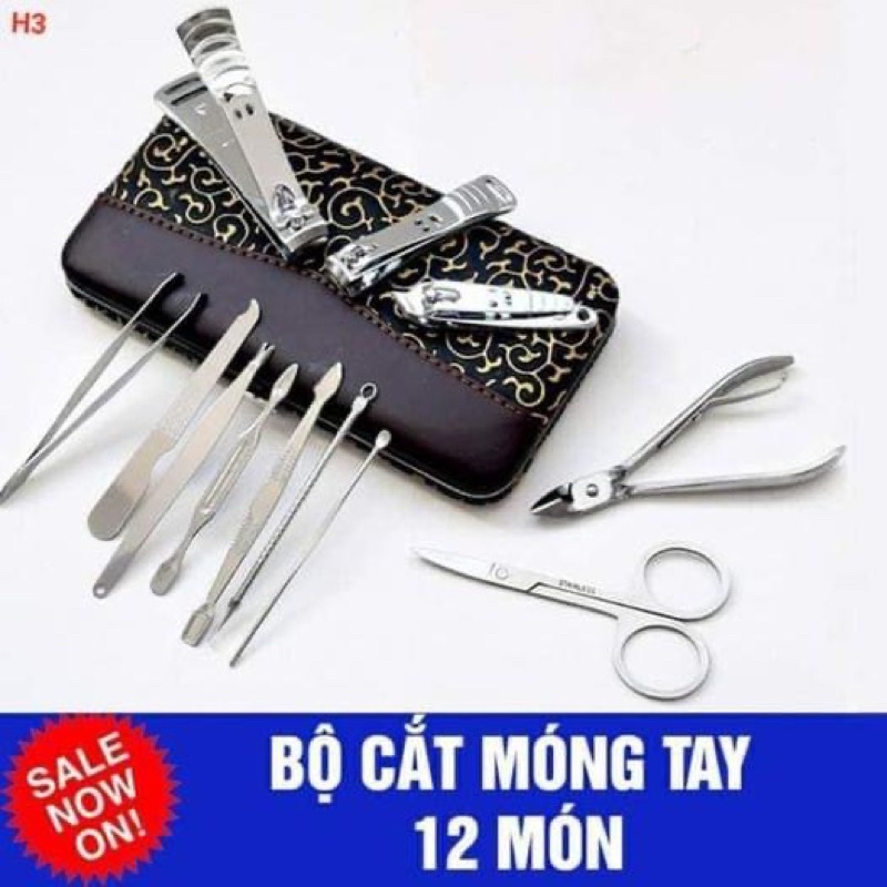 Bộ bấm móng tay, móng chân 12 chi tiết tiện dụng