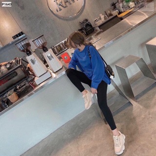 Set áo xanh + quần legging co dãn