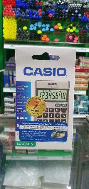 KHUYẾN MẠI Máy Tính Bỏ Túi CASIO LC403 TV [SẢN PHẨM CHẤT LƯỢNG ] | BigBuy360 - bigbuy360.vn